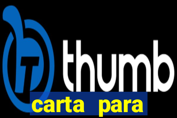 carta para encontrista homem